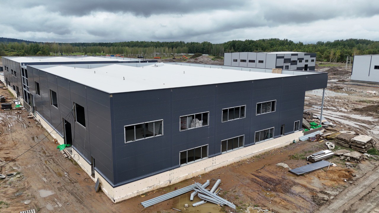 Складской комплекс с мембранной кровлей (1000 м²)