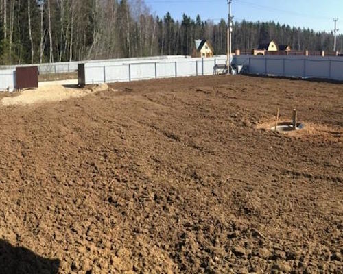 Отсыпка участка грунтом