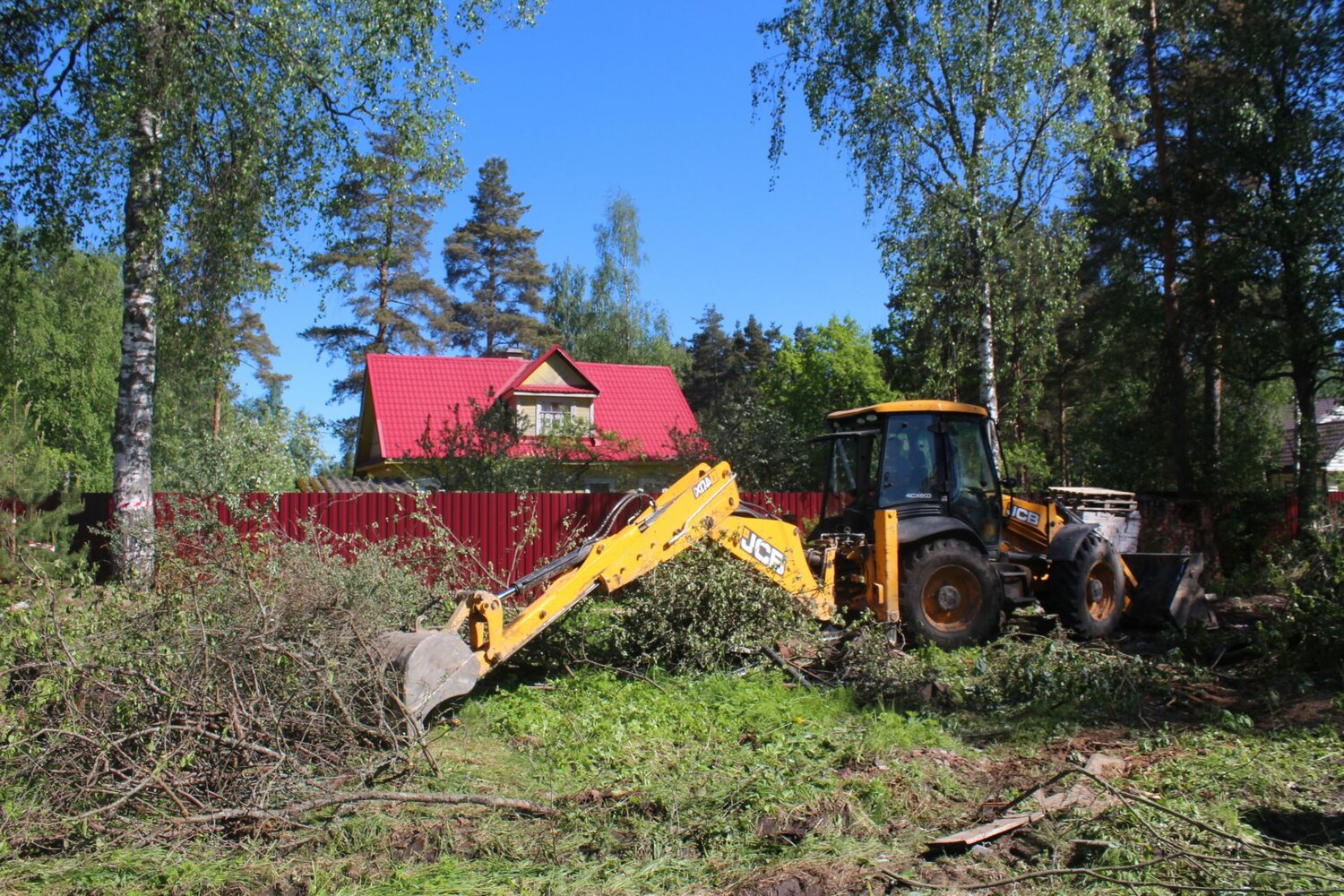 Расчистка с заполнением растительности участка  не более 30%