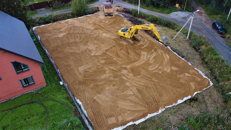 Отсыпка участка песком _img